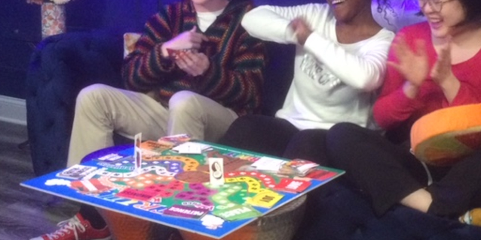 Youth playing with the new board game developed by Christian game publisher, From The Scroll, LLC.