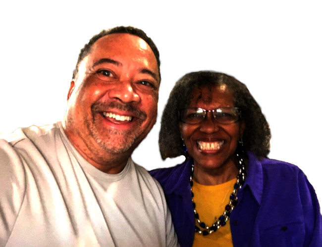 Guy Colston (COO) and Deborah Pair Chandler (CEO) celebrating winning the Comcast RISE Grant